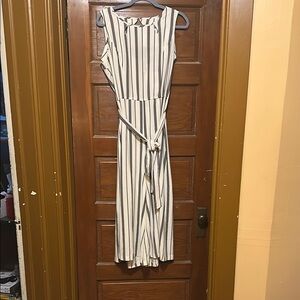 Striped Sleeveless Jumpsuit
